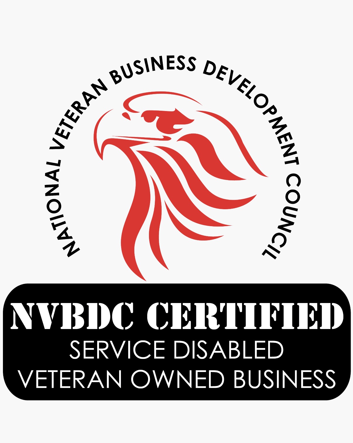 Official NVBDC Certified Service Disabled Veteran Owned Business badge